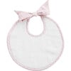 Newborn Bib, Dusty Pink Gingham - Bibs - 1 - thumbnail