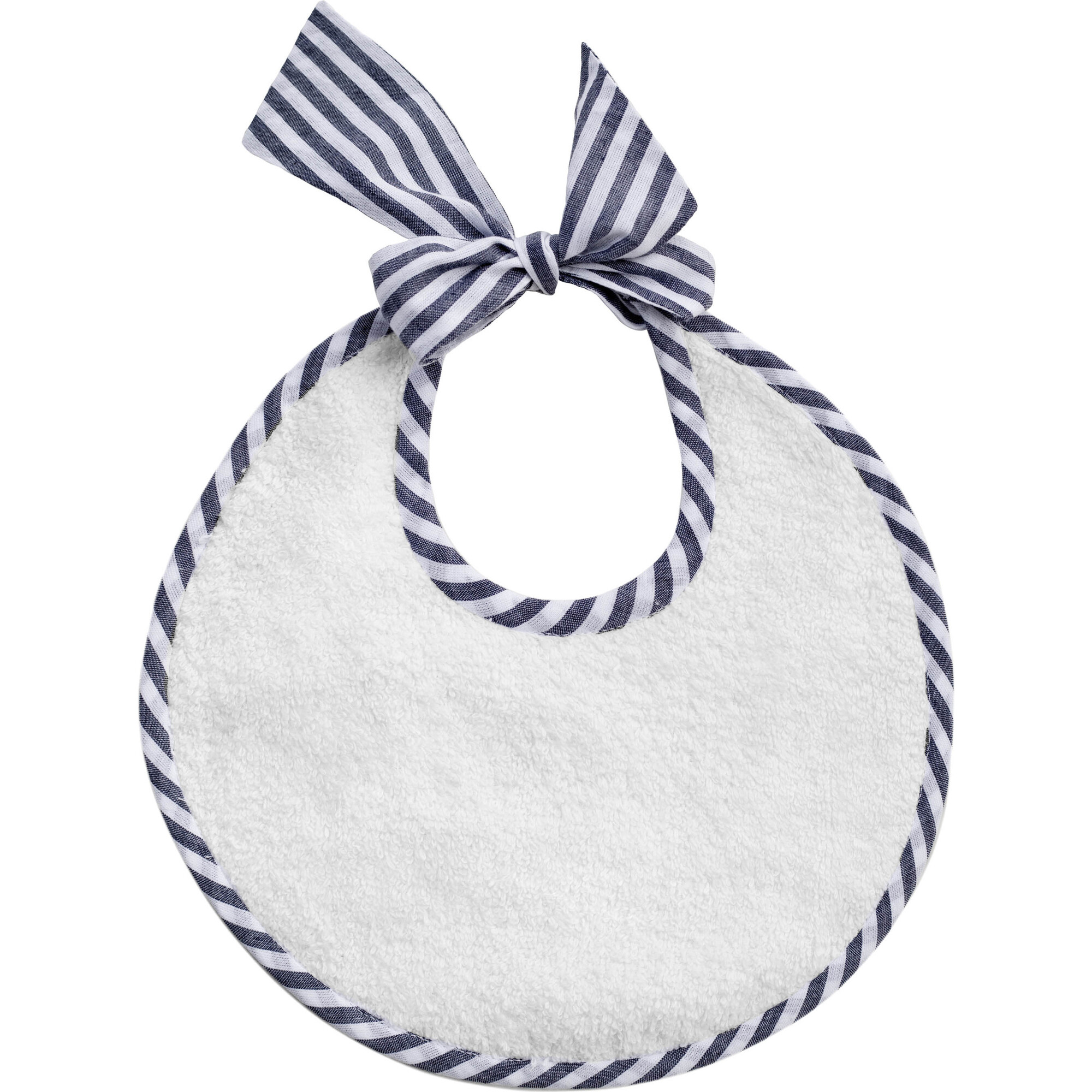 Newborn Bib, Harbor Island Stripe - Bibs - 1