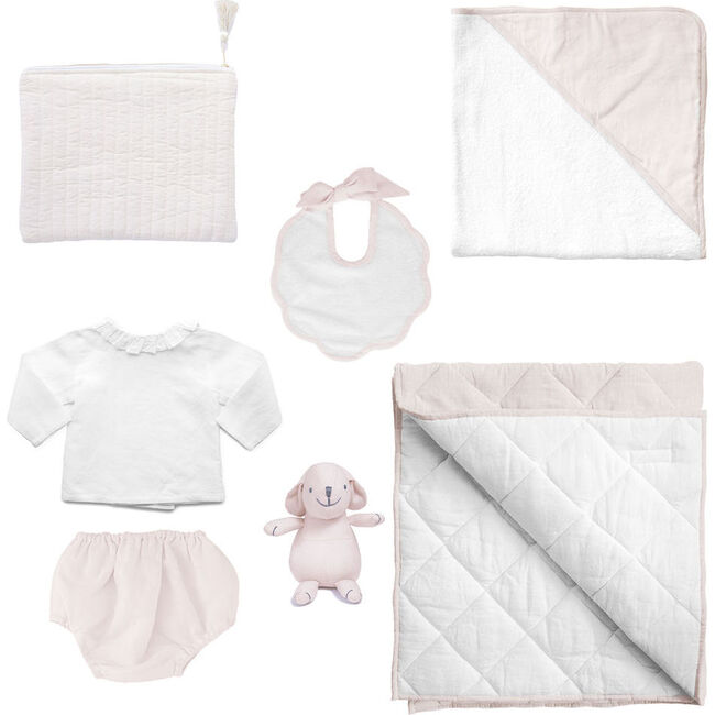 *Exclusive* Luxe Baby Gift Set, Blossom Pink - Mixed Gift Set - 1 - zoom