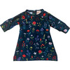 Flower Field Knit Swing Dress for Doll, Navy - Other Accessories - 1 - thumbnail