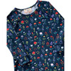 Flower Field Knit Swing Dress, Navy - Dresses - 1 - thumbnail
