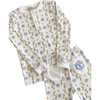 Dreaming of Dreidels Hanukkah Pima Cotton Pajama Set, White - Pajamas - 1 - thumbnail
