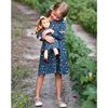 Flower Field Knit Swing Dress for Doll, Navy - Other Accessories - 3