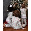 Jolly Santa Pima Cotton Pajama Set, Mint Green - Pajamas - 3