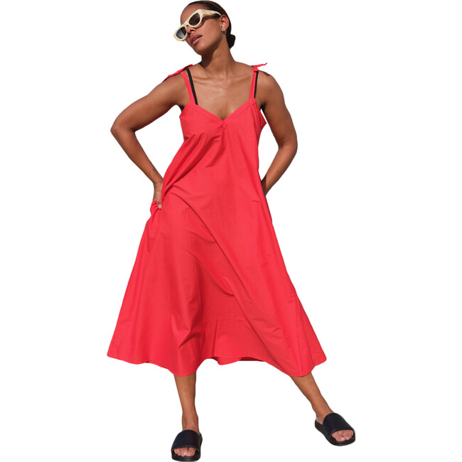 Women's Siesta Dress, Red Chili - Dresses - 1