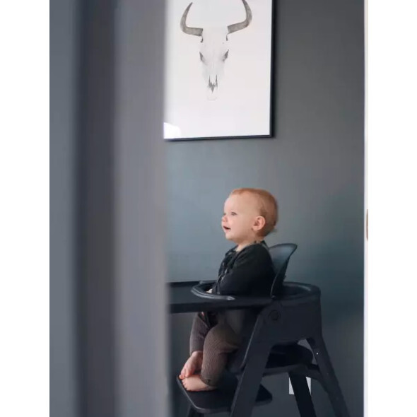 Stokke® Steps™ HighChair, Oak Black Legs with Black Seat - Highchairs - 2