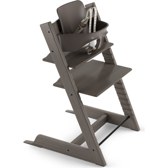 Tripp Trapp® High Chair (includes Tripp Trapp® + Baby set), Hazy Grey - Highchairs - 1