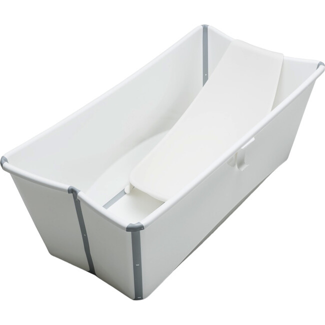 Flexi Bath® Bundle, Tub + Newborn Support, White - Tubs - 1