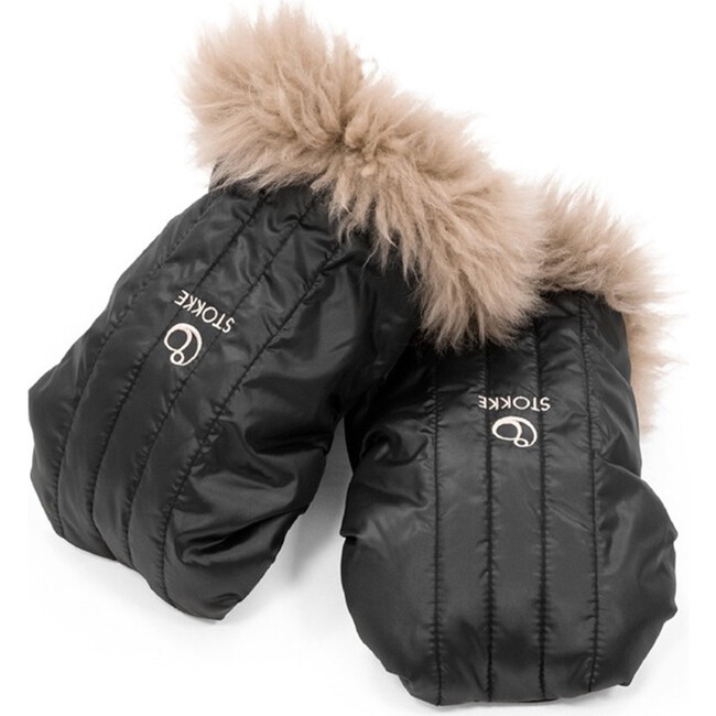 Stokke® Stroller Mittens, Onyx Black - Stroller Accessories - 1