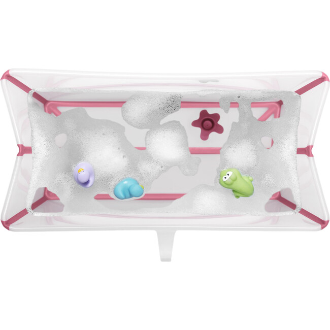 Flexi Bath® Bundle, Tub + Newborn Support, Pink - Tubs - 4