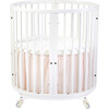 Sleepi™ Mini Bed Skirt by Pehr, Blush - Crib Skirts - 1 - thumbnail