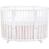 Sleepi™ Mini Bed Skirt by Pehr, Blush - Crib Skirts - 2