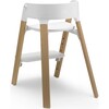 Stokke Steps™ Chair, Natural legs with White Seat - Highchairs - 2