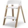 Stokke Steps™ Chair, Natural legs with White Seat - Highchairs - 3