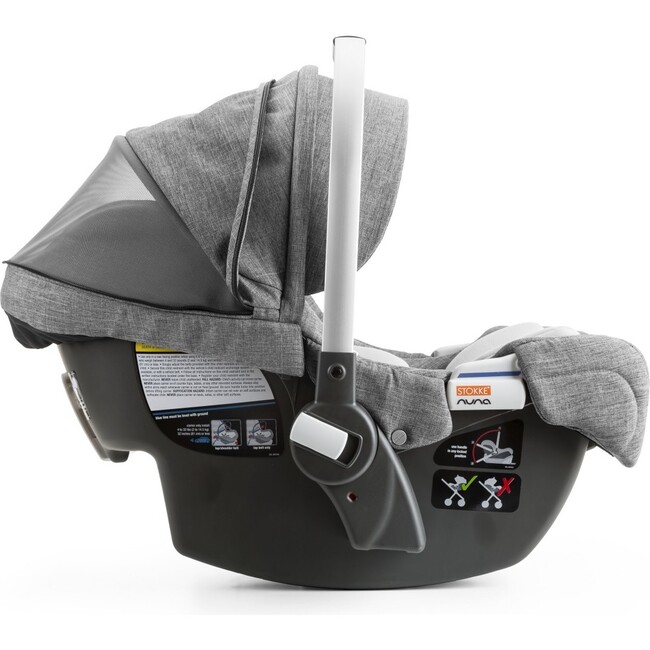Pipa by Nuna Car Seat, Black Melange - Infant - 9
