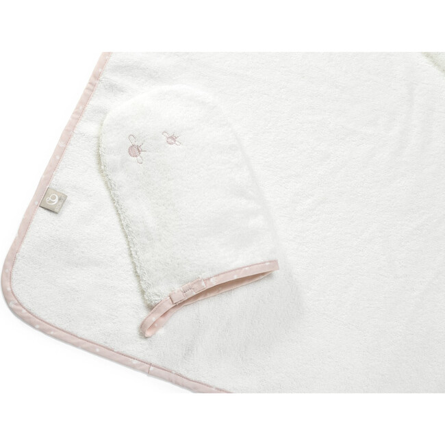 Stokke Hooded Towel, Pink Bee