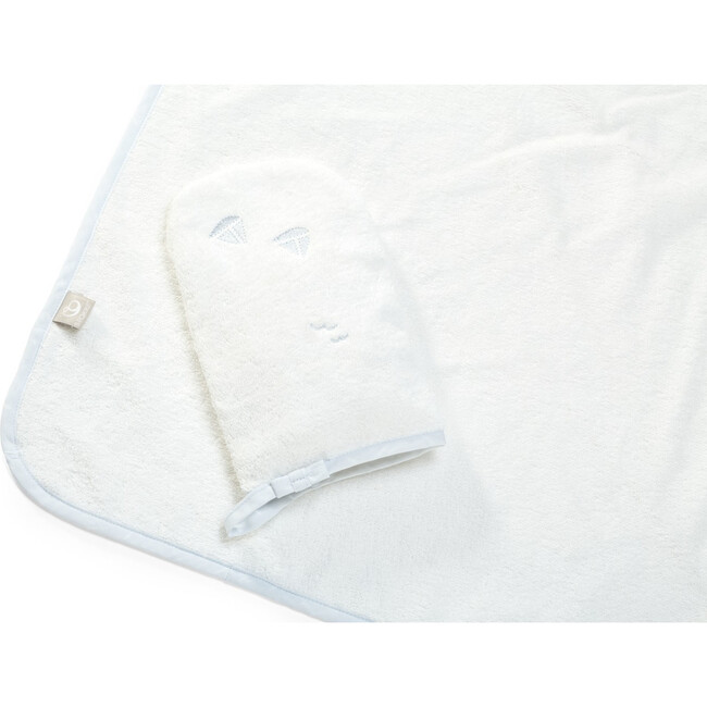 Stokke Hooded Towel, Blue Sea - Towels - 2