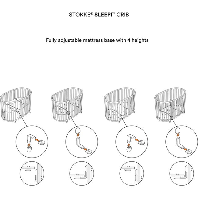 Sleepi™ Bed, White - Cribs - 6