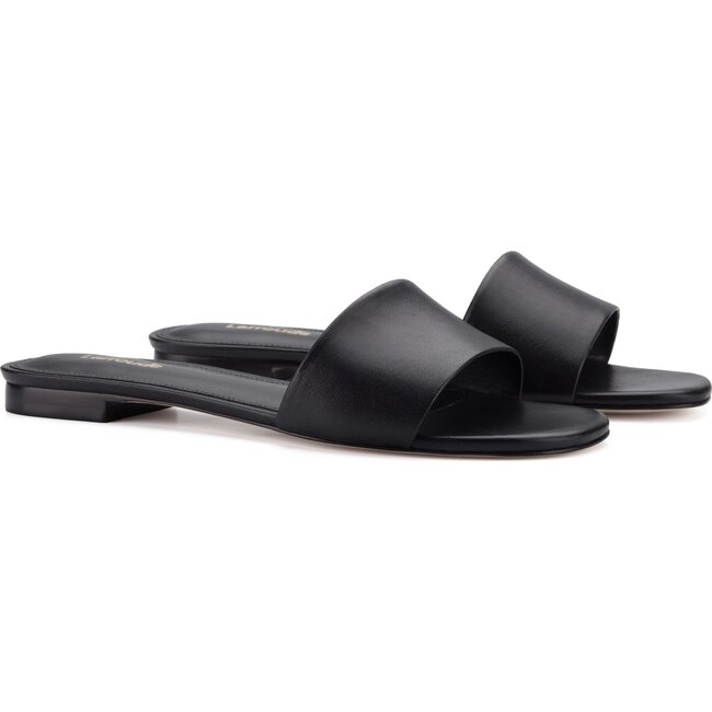 Women's Ivy Flat Mule, Black