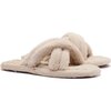 Women's Cali Flat Mule, Cream - Slippers - 2