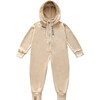 Kids Terry One-Piece, Beige - Jumpsuits - 1 - thumbnail
