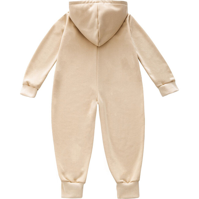 Kids Terry One-Piece, Beige - Rompers - 3