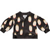 Baby Terry Cardigan, Black - Cardigans - 1 - thumbnail