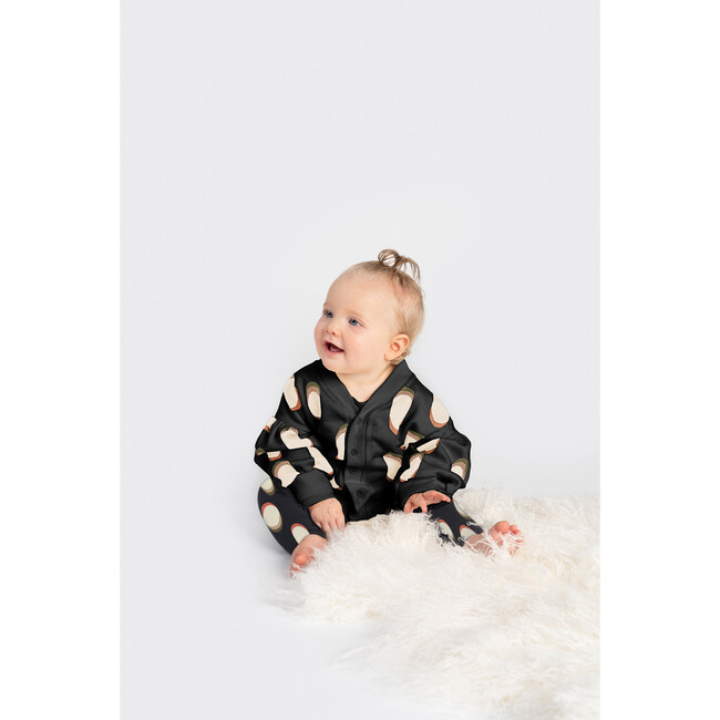Baby Terry Cardigan, Black - Cardigans - 2