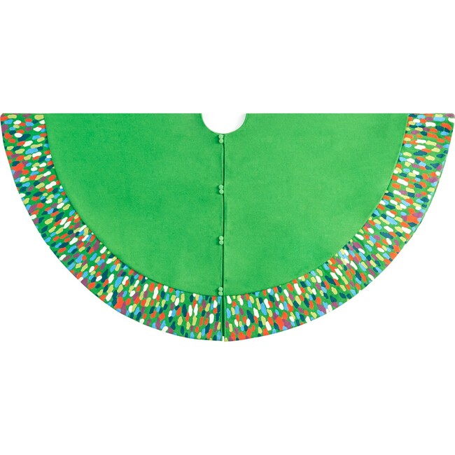 Confetti Pattern Tree Skirt, Green