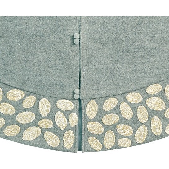 Pebble Pattern Tree Skirt, Grey