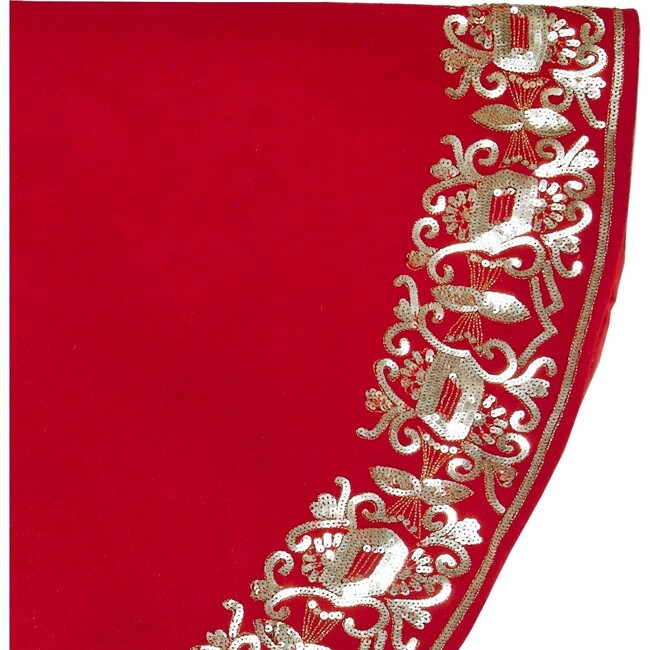 Empress Tree Skirt, Red - Tree Skirts - 3