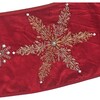 Adjustable Velvet Snowflakes Tree Collar, Red - Accents - 2