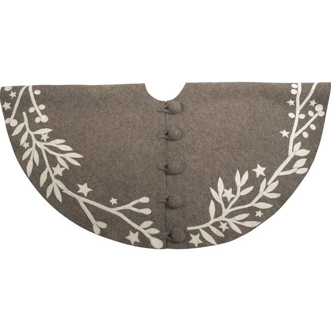 Branches and Stars Tree Skirt, Grey