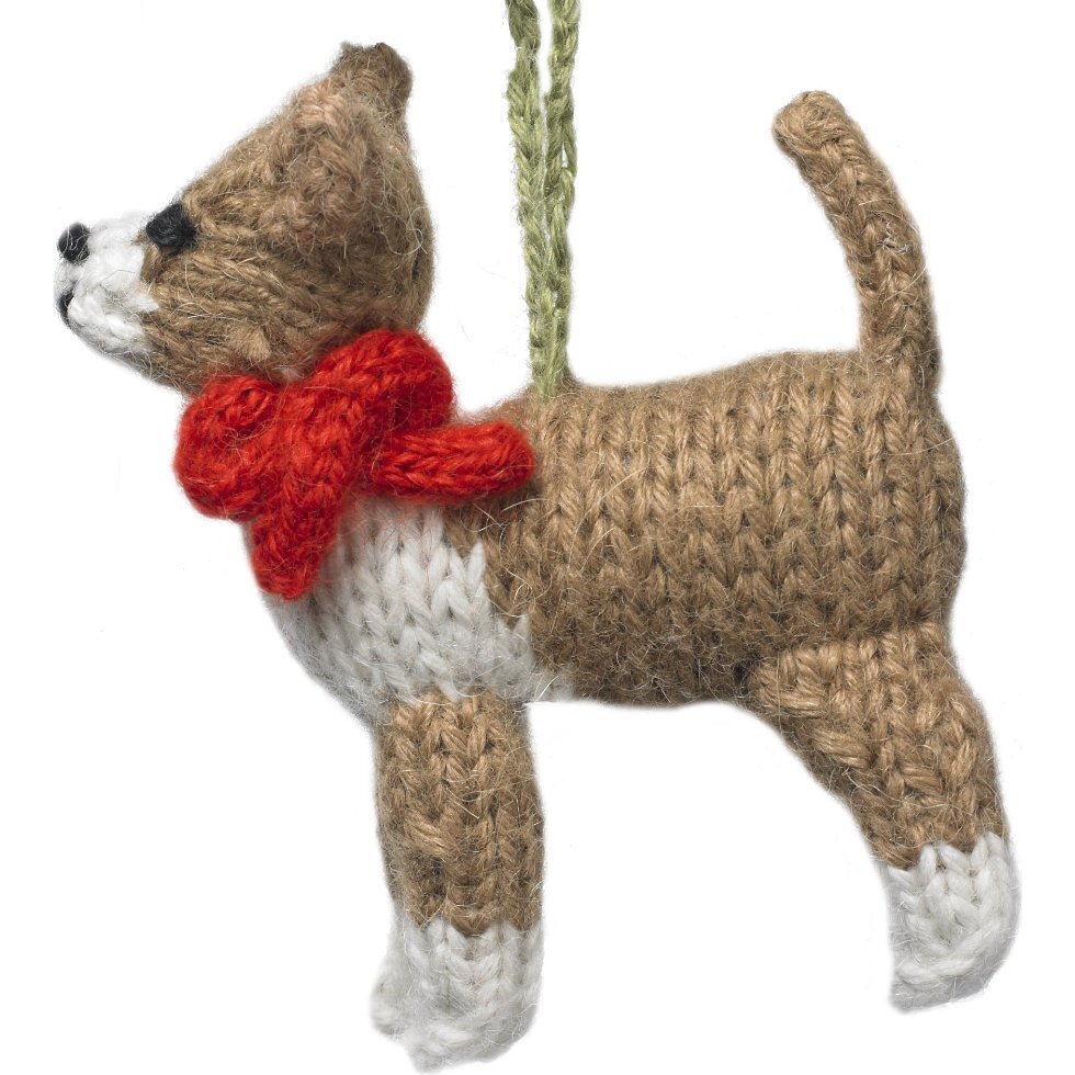 Chihuahua Dog Hand Knit Christmas Ornament - Ornaments - 1