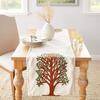 Silk Tree of Life Table Runner, Ivory - Accents - 2