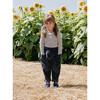 Lucien Long Sleeve Tee, Natural & Charcoal Stripe - Tees - 3