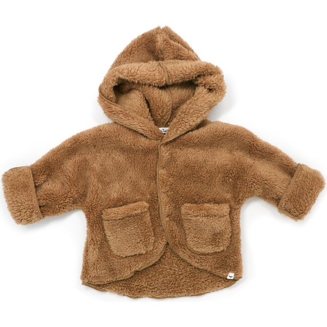 Warm Pocket Snowdrift Hooded Jacket, Latte