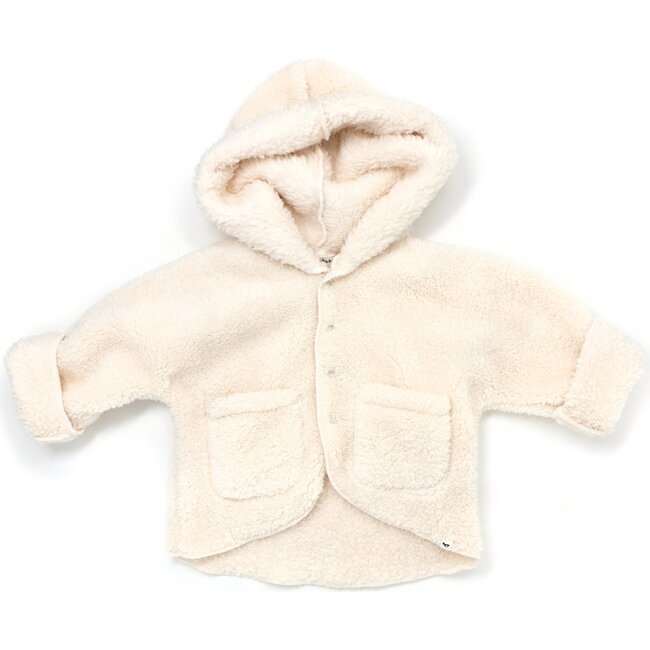 Warm Pocket Snowdrift Hooded Jacket, Cream - Jackets - 1