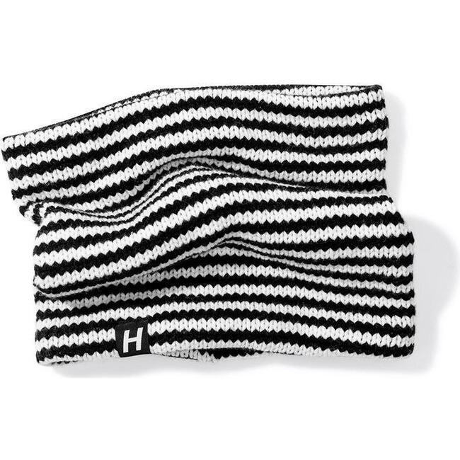 Cowl Scarf, Black and White