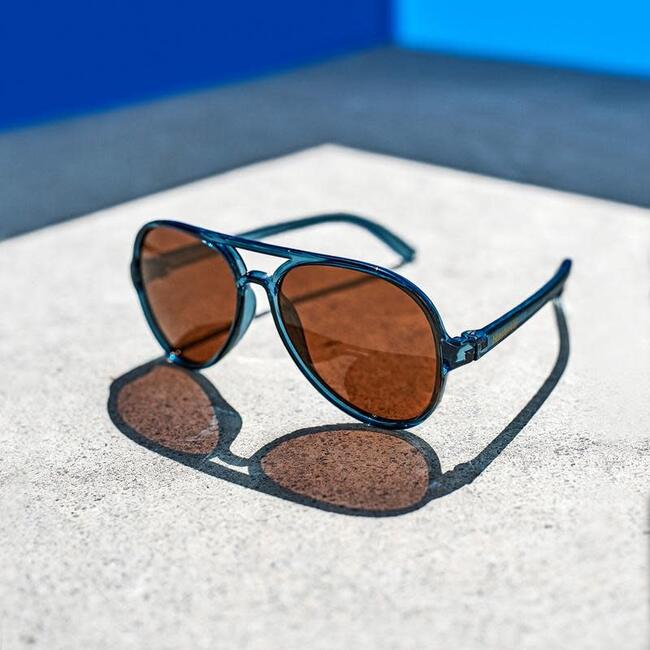 Aviator Sunglasses, Denim - Sunglasses - 3