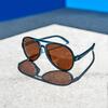 Aviator Sunglasses, Denim - Sunglasses - 3