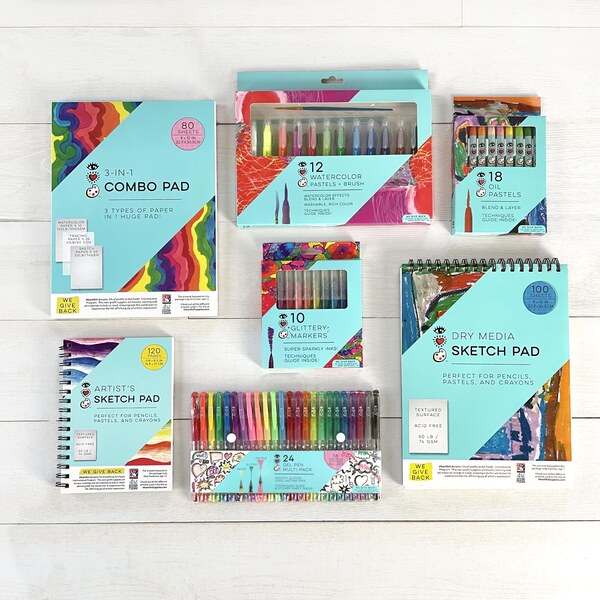 iHeartArt 12 Watercolors + Water Brush Pen – brightstripes