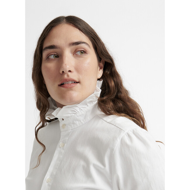 Women's Violet Shirt, Blanc
