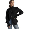 Women's Violet Shirt, Noir - Blouses - 1 - thumbnail
