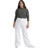 Women's Charlotte Culotte, Blanc - Jeans - 1 - thumbnail