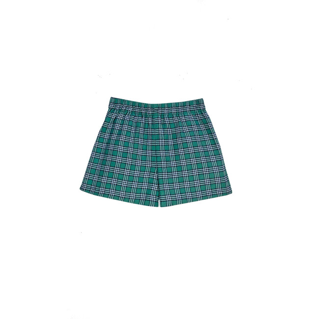 Reversible Chevy Shorts, Blue Poplin & Green Plaid - Shorts - 1 - zoom