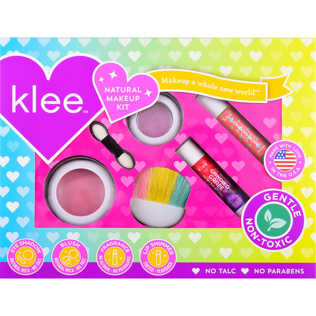 Klee Head Over Heels 4-Piece Natural Makeup Kit with Pressed Powder Compacts - Makeup - 1