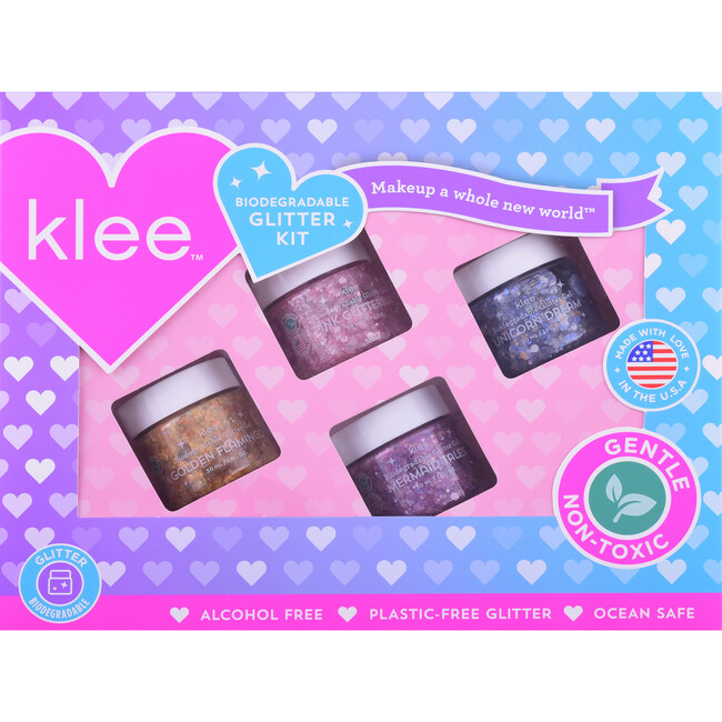 Klee Mermaid Paradise Biodegradable Glitter 4-PC Kit