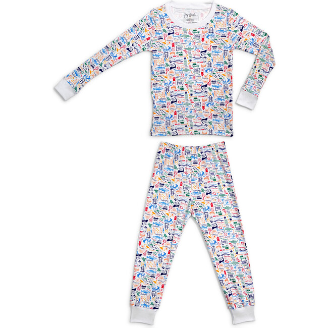 Cape Cod Pajama Set, Monomoy Multi - Pajamas - 1