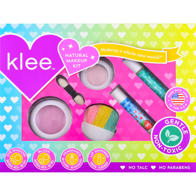 Klee Sweet On You 4-Piece Natural Makeup Kit with Pressed Powder Compacts